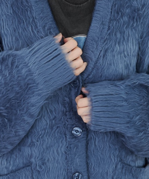 「WEGO」 ニットカーディガン FREE ブラック レディース_画像7