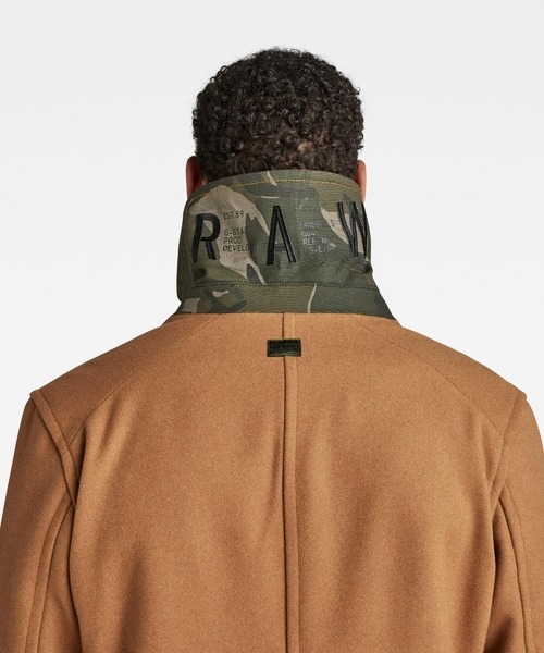 G-STAR RAW 「G-STAR」 ピーコート MEDIUM ブラウン系その他 メンズ