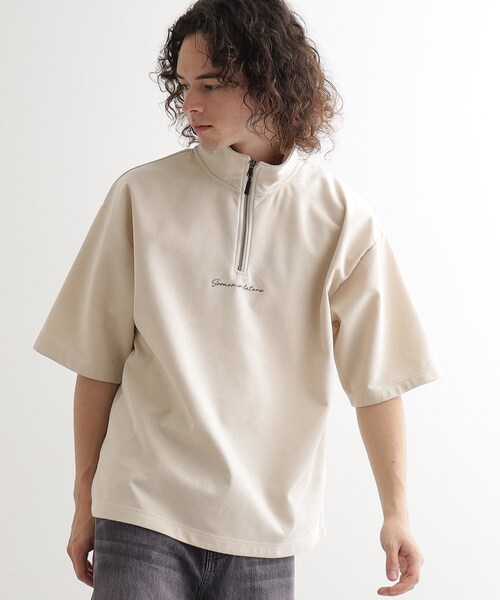 tk.TAKEO KIKUCHI（ティーケータケオキクチ） tシャツ ポンチスエード 
