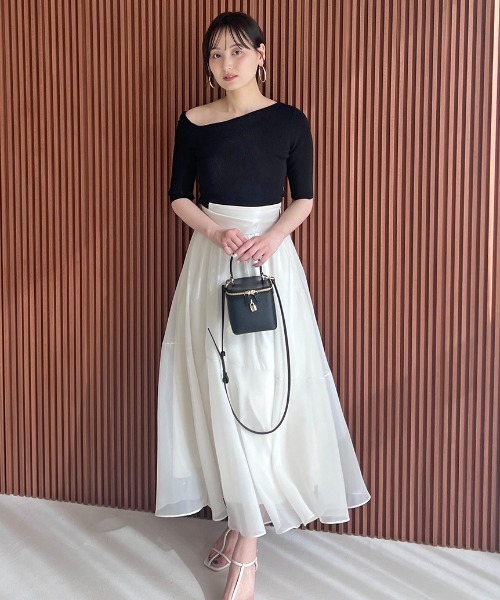 新作新品タグ付き　スナイデル♡Sustainableアシメリブニットプルオーバー Sustainableアシメリブニットプルオーバー(ニット)｜トップス