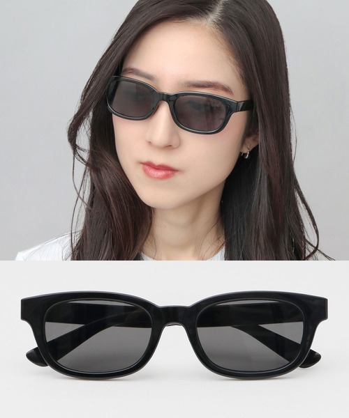 50's~ アメリカ　セルフレーム？サングラス A.M.S. サングラス セルフレーム サングラス 横長スクエア