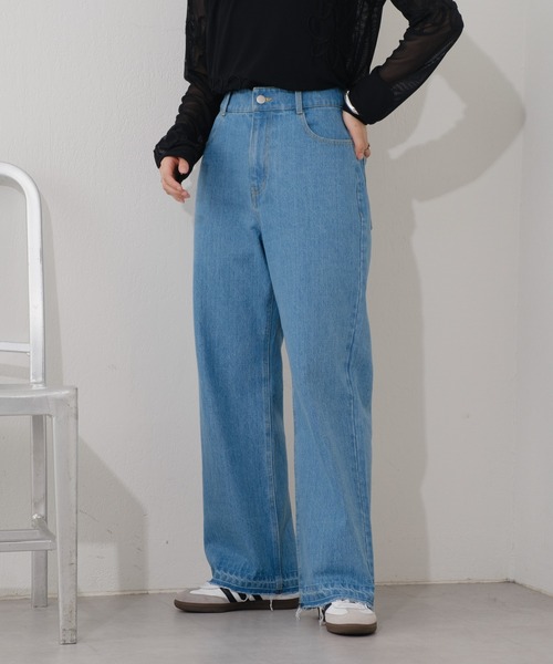 Kastane 「Kastane」 ダメージ加工デニムパンツ 0 ライトブルー