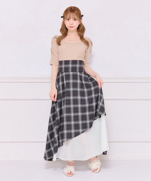 apres jour スカート 「SET着用可能」アシメロングスカート