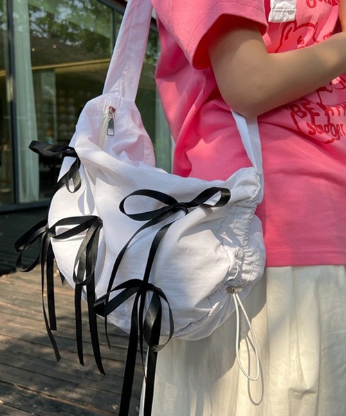 さーぽんバック撥水リボンナイロンショルダーバッグ SAPON】撥水リボンナイロンショルダーバッグ（ショルダーバッグ