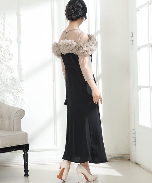 Lace Ladies（レースレディース） ドレス チュールフリル シアー