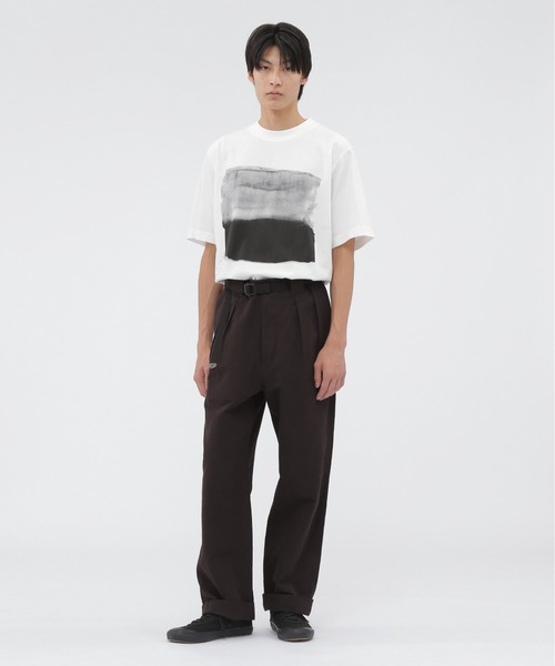 MHL スラックス M MHL. パンツ LIGHTWEIGHT COTTON LINEN TWILL TROUSERS メンズ