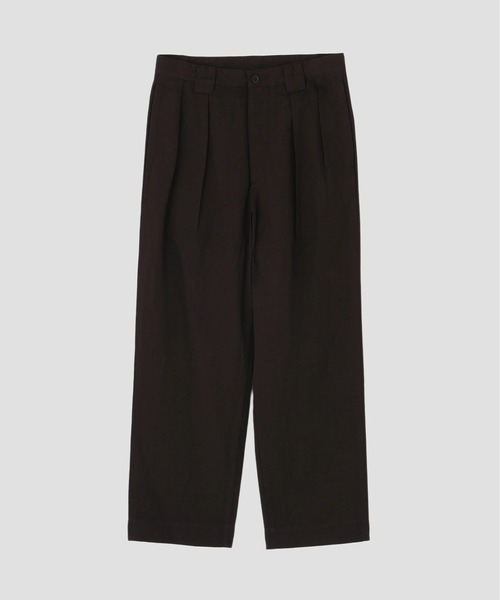MHL スラックス M MHL. パンツ LIGHTWEIGHT COTTON LINEN TWILL TROUSERS メンズ