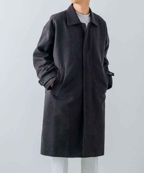 「improves」 ステンカラーコート MEDIUM グレイッシュベージュ メンズ_画像3