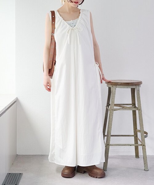 w closet ワンピース 「前後2WAY/3色展開」ノースリリボン