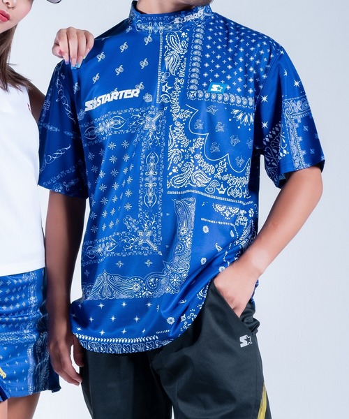 スターターゴルフ BANDANA モックネック Tシャツ ハーフパンツ B.I.D. tシャツ 「STARTER GOLF」スターターゴルフ BANDANA MOCK NECK