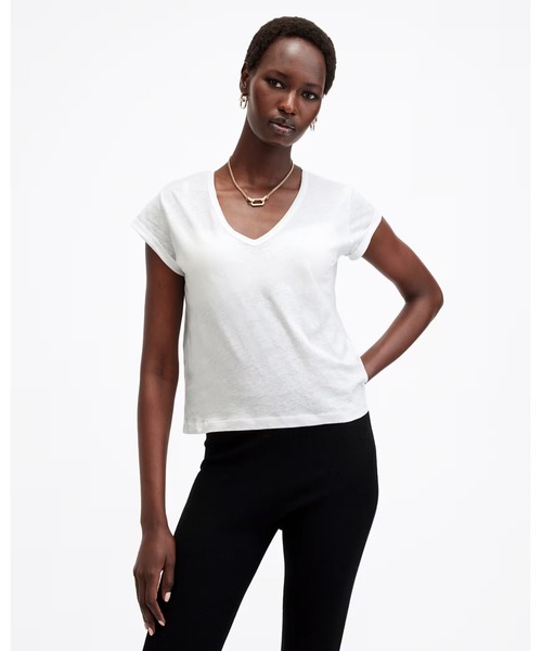 tシャツ ANNA V NECK SHORT SLEEVE T-SHIRT | ANNA Vネック 半袖 Tシャツ レディース