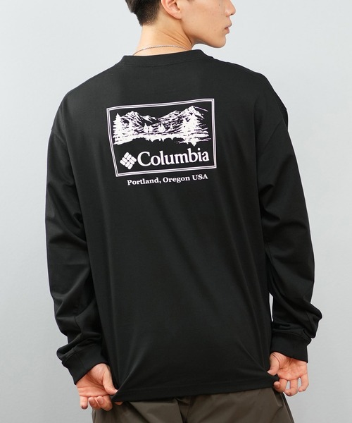 tシャツ 「限定」columbia/コロンビア ユニセックス SUNRISE EDGE GRAPHIC LS T ロンT/長袖Tシャツ バックプリント | Columbia