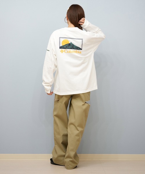 tシャツ 「限定」columbia/コロンビア ユニセックス SUNRISE EDGE GRAPHIC LS T ロンT/長袖Tシャツ バックプリント | Columbia | 12