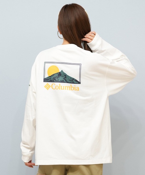 tシャツ 「限定」columbia/コロンビア ユニセックス SUNRISE EDGE GRAPHIC LS T ロンT/長袖Tシャツ バックプリント | Columbia | 13