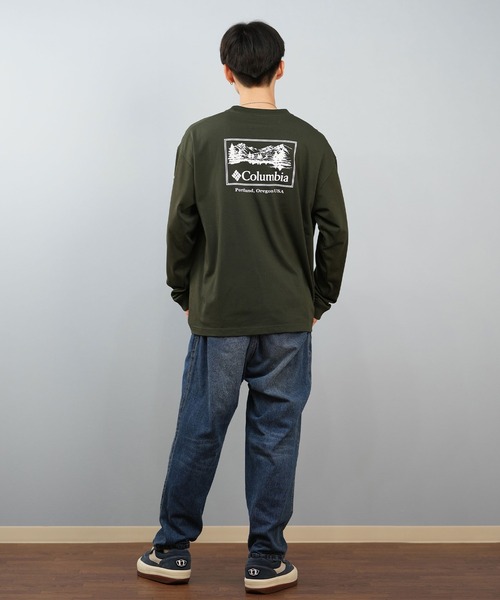 tシャツ 「限定」columbia/コロンビア ユニセックス SUNRISE EDGE GRAPHIC LS T ロンT/長袖Tシャツ バックプリント | Columbia | 18