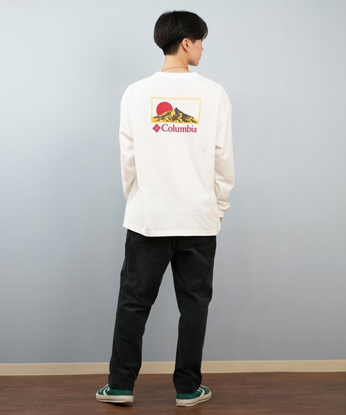 tシャツ 「限定」columbia/コロンビア ユニセックス SUNRISE EDGE GRAPHIC LS T ロンT/長袖Tシャツ バックプリント | Columbia | 24