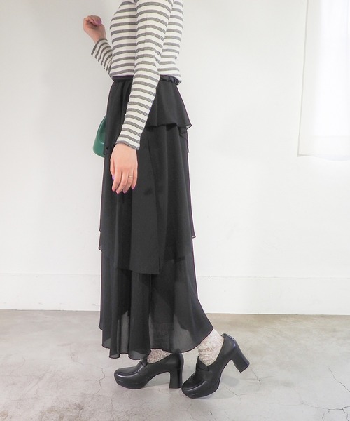 ローファー 厚底ローファーパンプス　1310283 レディースの画像