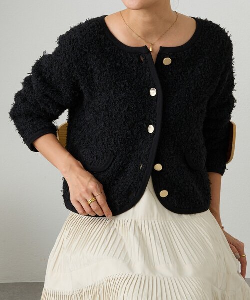 BEARDSLEY（ビアズリー） カーディガン ニットチュールジャケット