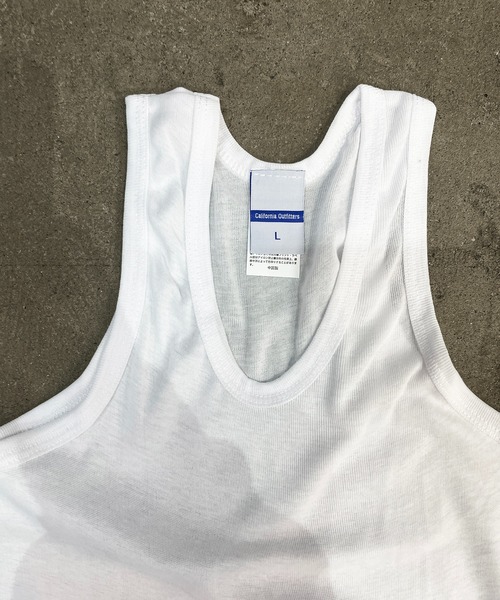 CDLP タンクトップ リブ ホワイト XL 新品未使用 メンズ Coffee & Cigarettes（コーヒーアンドシガレッツ） タンクトップ 7E13