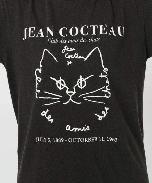 [6(ROKU)] JEAN COCTEAU CAT T-SHIRT/Tシャツ 6（ロク）の「＜6(ROKU)＞JEAN COCTEAU CAT T-SHIRT/Tシャツ（T