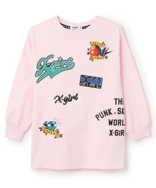 X-girl Stages（エックスガールステージス） tシャツ 「TBSドラマ
