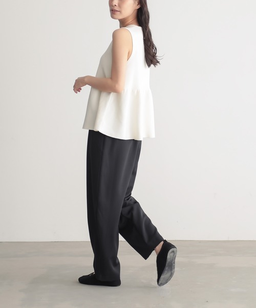 for/c（フォーシー） ベスト ジレ ペプラムニットベスト