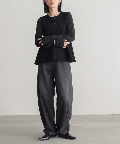 for/c（フォーシー） ベスト ジレ ペプラムニットベスト
