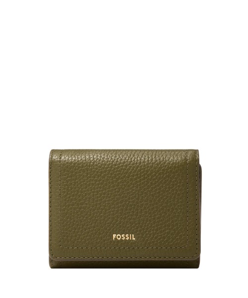 FOSSIL（フォッシル） 財布 三つ折り財布 レディース レザー グリーン