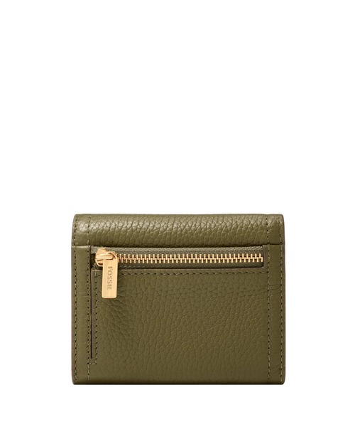 FOSSIL（フォッシル） 財布 三つ折り財布 レディース レザー グリーン