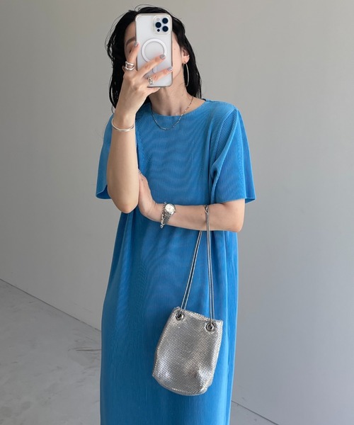 wee9s（ウィークス） 半袖ワンピース FREE ブラック レディース