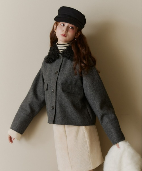 Olu.（オルドット） コート アウター フェイクウールショートアウター