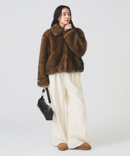 レイビームス ラビットファー ジャケット S ブラウン 豹柄 アウター Ray BEAMS（毛皮/ファーコート）のフリマアイテム一覧