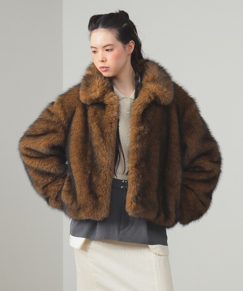 Ray BEAMS（レイ ビームス） ブルゾン アウター フェイクファー