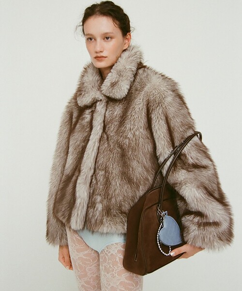 Ray BEAMS（レイ ビームス） ブルゾン アウター フェイクファー