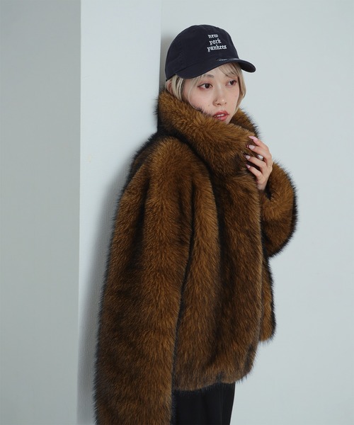 Ray BEAMS（レイ ビームス） ブルゾン アウター フェイクファー