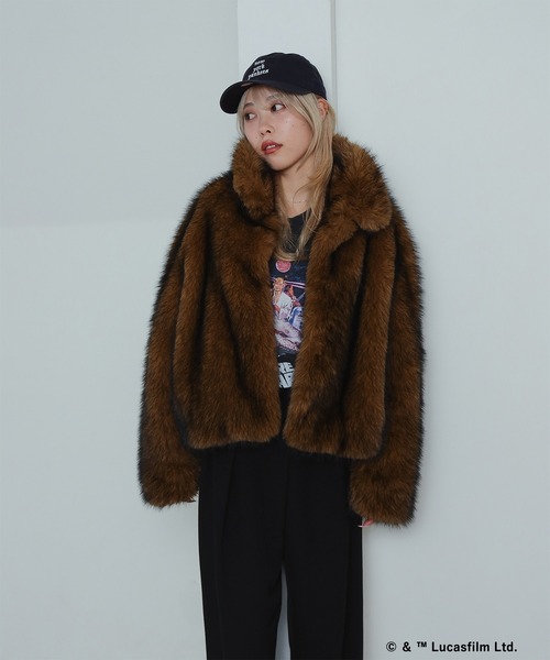 Ray BEAMS（レイ ビームス） ブルゾン アウター フェイクファー