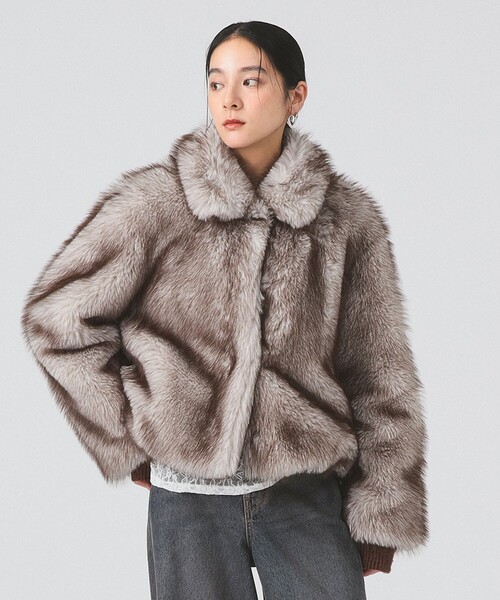 Ray BEAMS（レイ ビームス） ブルゾン アウター フェイクファー