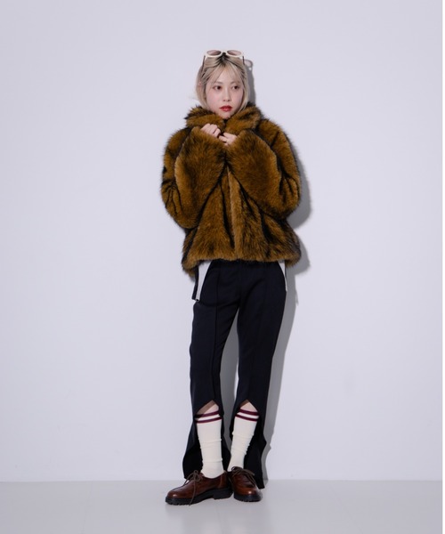 Ray BEAMS（レイ ビームス） ブルゾン アウター フェイクファー