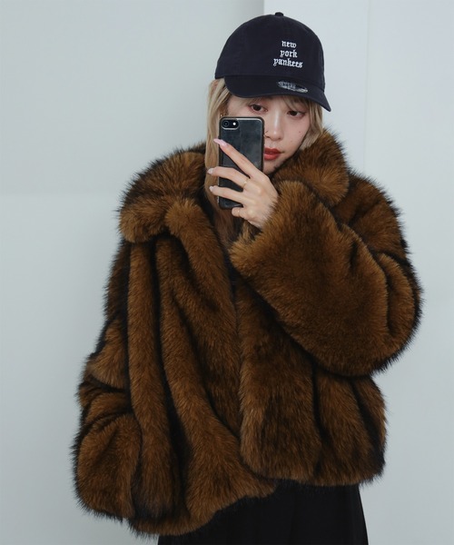 Ray BEAMS（レイ ビームス） ブルゾン アウター フェイクファー