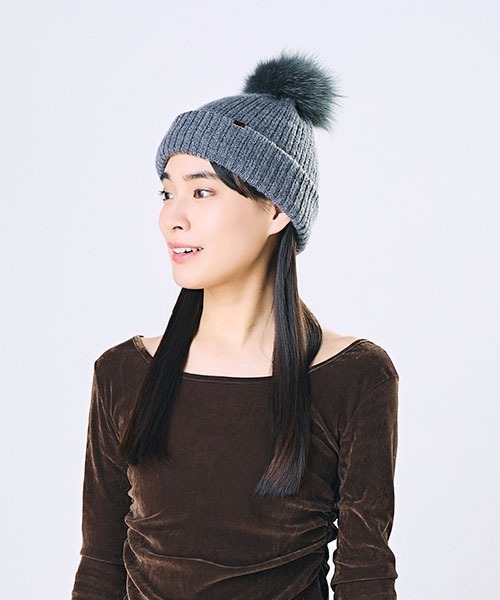 CA4LA ニット帽 ニットキャップ EX PLATINA FOX 6 レディース