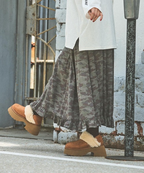 niko and…（ニコアンド） ブーツ オリジナルフェイクムートンヒール