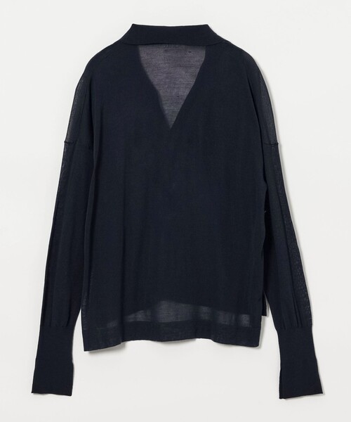 【中古】コンテ conte スキッパー プルオーバーニット リネン ブラック /DF ■OS ■SH レディース 98503363_b_16_500.jpg