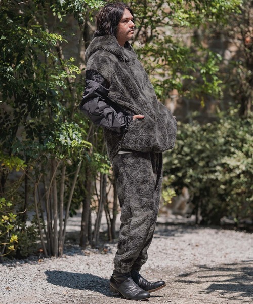 CAMBIO（カンビオ） パンツ mp14199-Monotone Marble Fake Fur Balloon