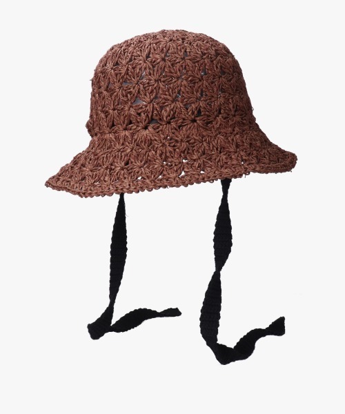 「kaorinomori」 ストローハット M/57.5cm ベージュ レディース_画像8