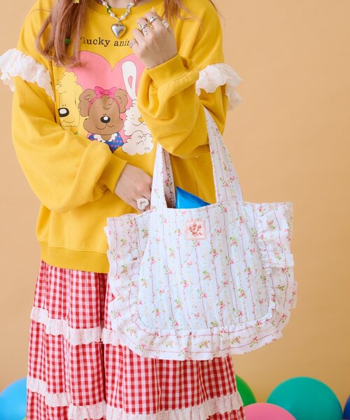 w closet（ダブルクローゼット） トートバッグ 「あみこ企画」花柄