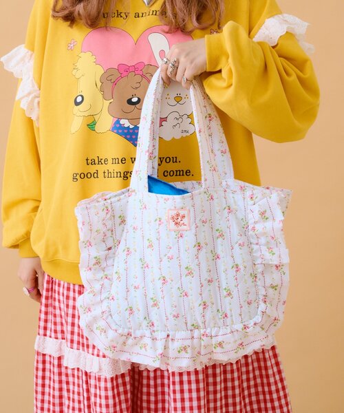 w closet（ダブルクローゼット） トートバッグ 「あみこ企画」花柄
