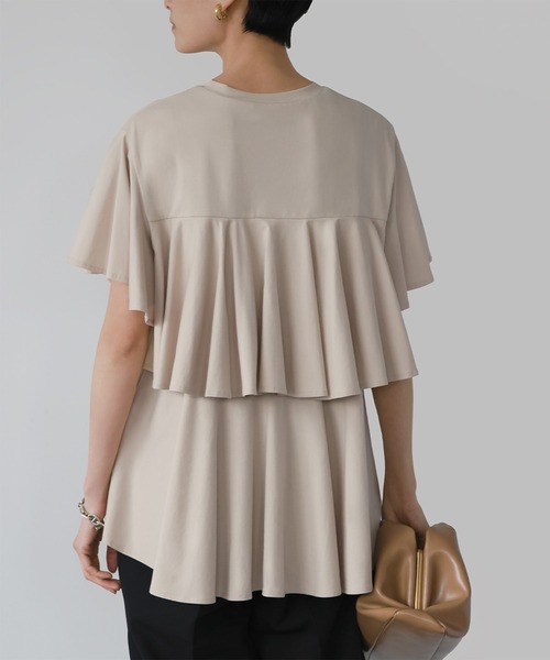 「ELFRANK」 半袖カットソー FREE ベージュ レディース_画像7