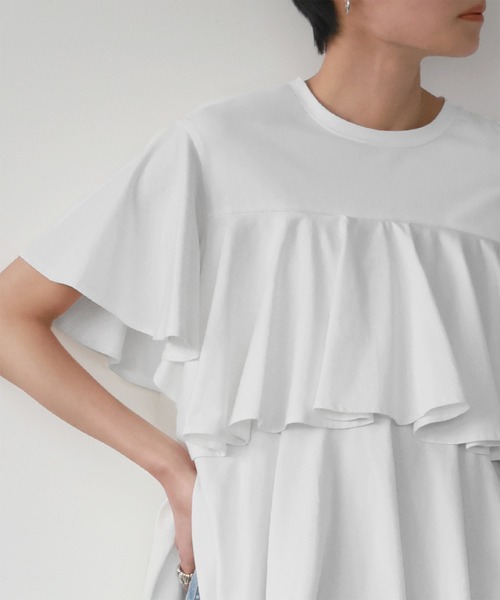 「ELFRANK」 半袖カットソー FREE ベージュ レディース_画像9