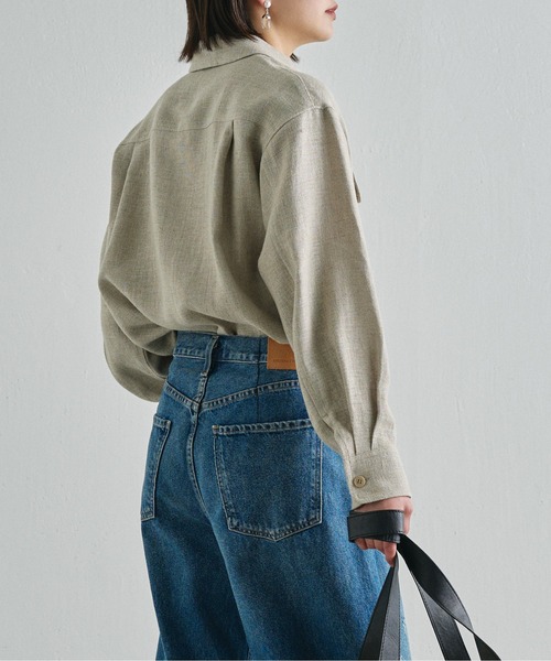 「Drawing Numbers」 長袖シャツ 38 ベージュ レディース_画像6