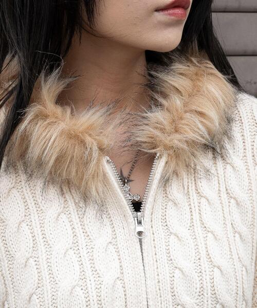 WEGO（ウィゴー） パーカー WEGO/「25年秋冬新作」フェイクファー付き